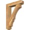 Ekena Millwork Balboa Craftsman Rough Sawn Bracket w/ Offset Brace, Western Red Cedar, 6"W x 26"D x 34"H BKT0604X26X34BOA04RWR - alternate 1